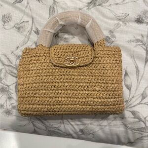 CC style woven kelly bag